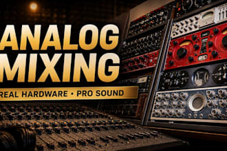 professionally mix your song with real analog gear