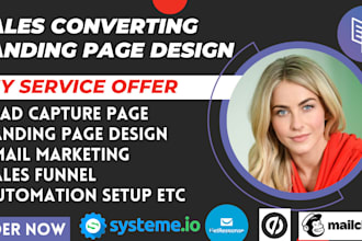 Top 10! do clickfunnel, getresponse, wix, carrd co, systeme io, divi landing page design