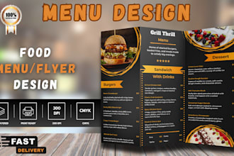 design restaurant menu, food menu, digital menu, bar menu