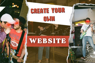 make a custom responsive website for musicians, bands