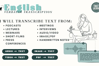 transcribe audio, video, PDF, or handwritten notes