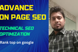 do onpage technical SEO optimize for wordpress wix shopify squarespace webflow