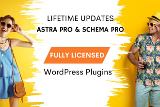 resell you licensed astra pro and schema pro plugins with updates included