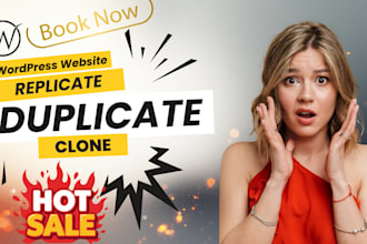 clone, copy duplicate website or replicate any website