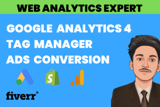 setup google analytics 4, tag manager and ads conversion
