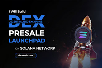 build spl2022 tokens, dex, presale launchpad on solana