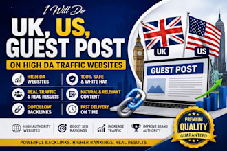 do uk,us,guest post on high da traffic websites