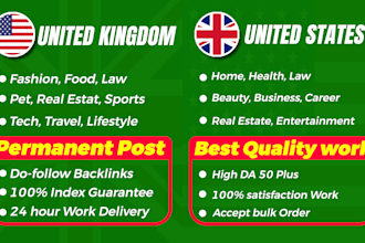 do uk,us,guest post on high da traffic websites