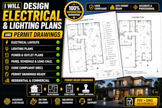 design electrical and lighting plans for permit approval
