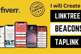 make custom free linktree beacons taplink for your insta