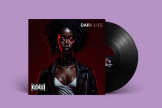 design anime emo hip hop rap album cover