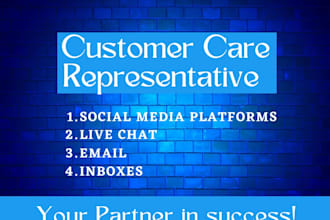 be your competent online customer service representative