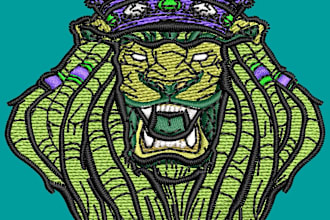 do perfect embroidery digitizing into dst ,pes, jef in 1 hour