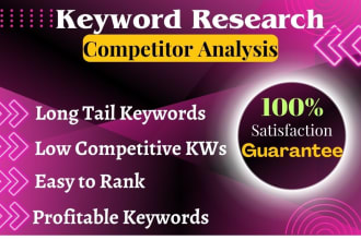 do long tail seo keyword research and competitor analysis