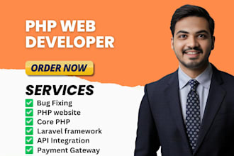 your professional php web developer to fix, optimize your website