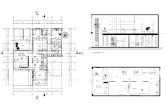 draw architectural plans, sections, elevations in autocad
