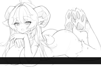 sketch anime, furry, nsfw or other