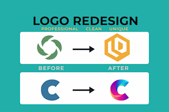 redesign revamp recreate refresh clone upgrade vector trace existing logo design