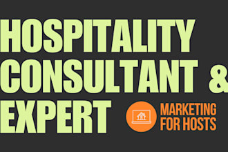 be your hospitality and tourism industry consultant and expert