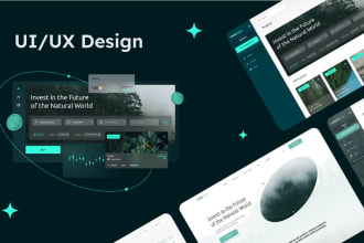 create UX UI design for blockchain, crypto app, nft marketplace