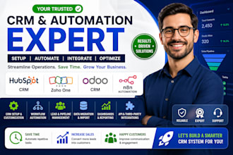 be your hubspot crm, n8n, odoo and zoho one crm expert