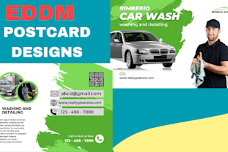 design irresistible promotional postcard, direct mail, eddm, door hanger,mailer
