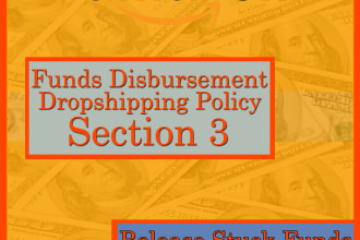 do section 3 amazon account fund disburse or release funds