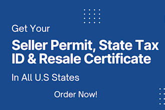 get resale certificate, sales tax permit, tax exemption