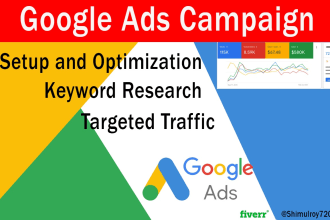setup and manage google ads PPC campaign