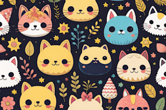 draw a seamless pattern design