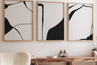 design black and white posters for you