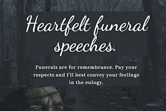 write affordable eulogies that your loved one deserves