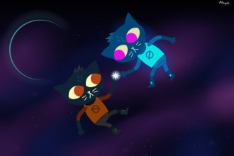 draw your characters in night in the woods style