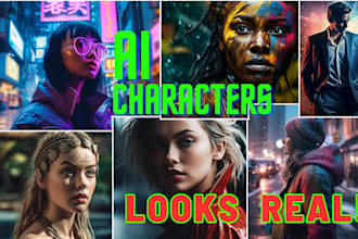 create ai character and creature concept art for your project