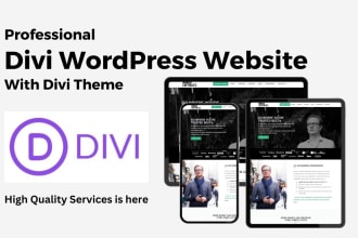create wordpress divi website using divi builder