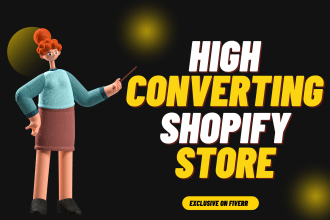 build shopify store or shopify ecommerce store