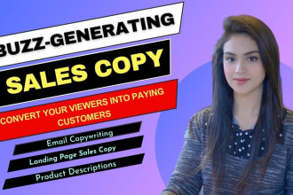 write killer sales copy for your product, email and landing page copywriting