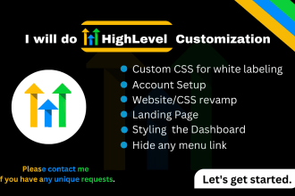 customize ghl go high level dashboard login page with gohighlevel custom css