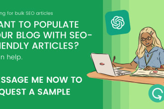 do bulk chat gpt article writing for your new or existing blog
