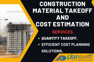 do construction material takeoff and cost estimation