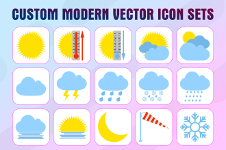 design modern custom vector icons
