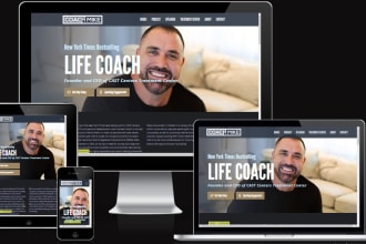 design business, health, sports, life coaching website