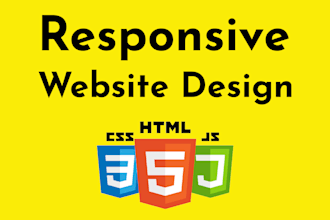 convert ui design to html, css, responsive web page
