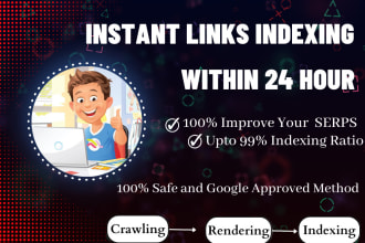 instant index your website links on google within 24 hours