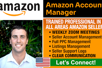 be your amazon fba virtual assistant from USA, PPC, SEO, support, weekly zoom