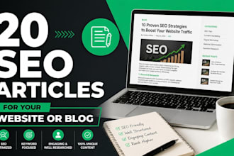 provide 20 unique SEO articles for google adsense approval