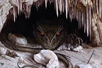 create epic dragon illustrations and creature designs