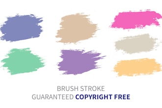 design copyright free vector brush stroke