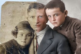 manually colorized and restored your black and white photos