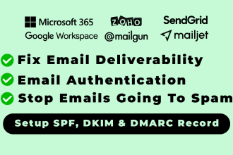 fix google workspace, microsoft office 365 or zoho email deliverability issues